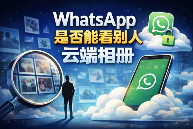 WhatsApp能否查看他人的云端相册,这个说法到底是真是假?
