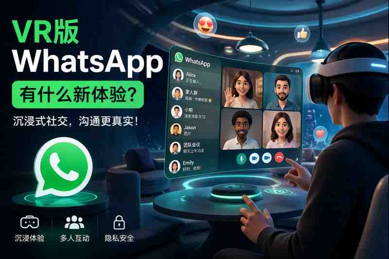 沉浸式社交VR版的WhatsApp实际使用感受怎样?